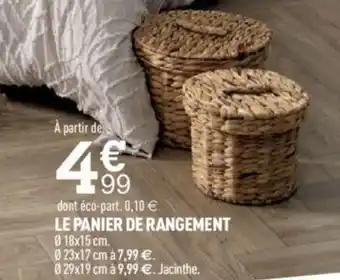 Centrakor LE PANIER DE RANGEMENT offre