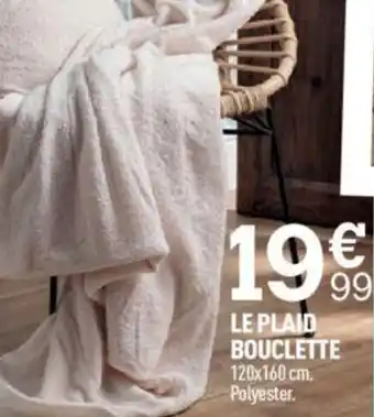 Centrakor LE PLAID BOUCLETTE 120x160 cm. offre