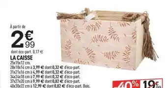 Centrakor LA CAISSE offre