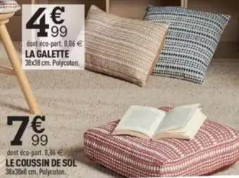Centrakor LE COUSSIN DE SOL 38x38x8 cm. Polycoton.. offre