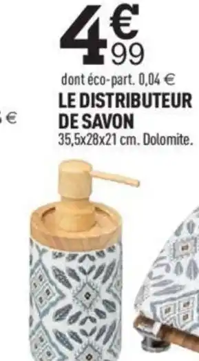 Centrakor LE DISTRIBUTEUR DE SAVON 35,5x28x21 cm. Dolomite. offre