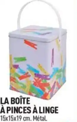Centrakor LA BOÎTE À PINCES À LINGE 15x15x19 cm. Métal. offre