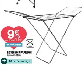 Centrakor LE SÉCHOIR PAPILLON 128x55 cm. Métal. offre