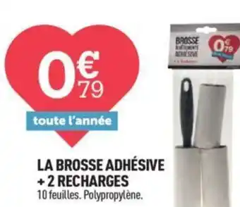 Centrakor LA BROSSE ADHÉSIVE +2 RECHARGES offre