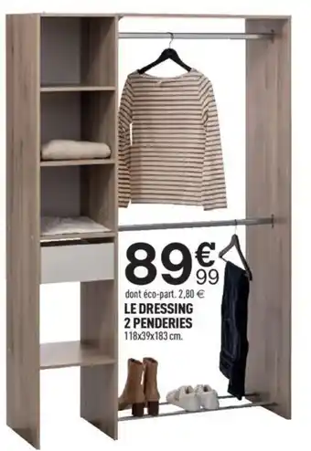 LE DRESSING 2 PENDERIES 118x39x183 cm.