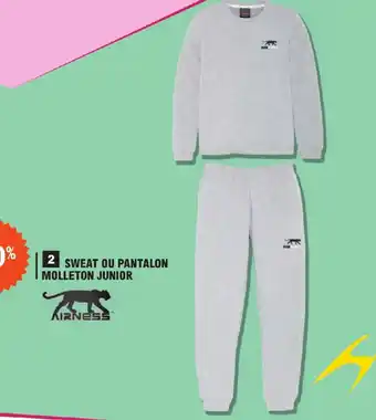 E.Leclerc SWEAT OU PANTALON MOLLETON JUNIOR offre
