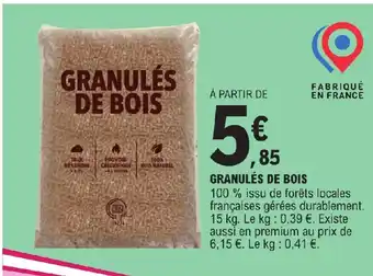 E.Leclerc GRANULÉS DE BOIS offre