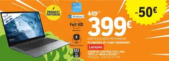 E.Leclerc PC PORTABLE IP1 15IAU7 82QD0OCWFR Lenovo offre