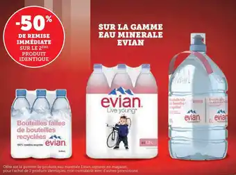 Hyper U SUR LA GAMME EAU MINERALE EVIAN offre