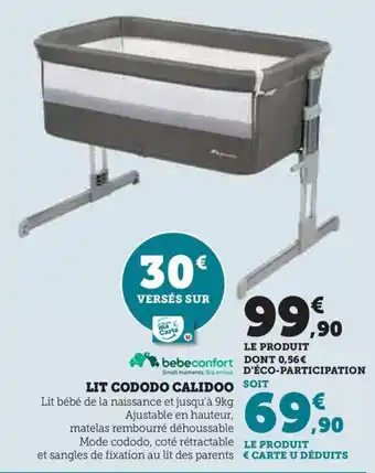 Hyper U LIT CODODO CALIDOO offre