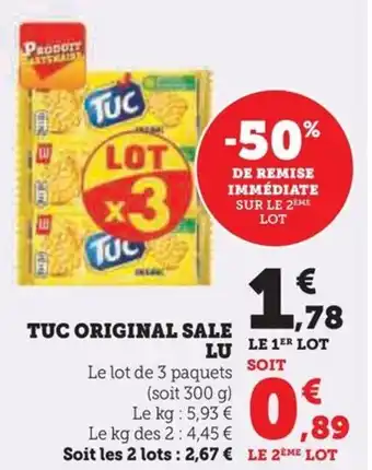 Hyper U TUC ORIGINAL SALE LU offre