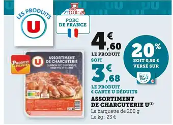 U Express U assortiment de charcuterie offre