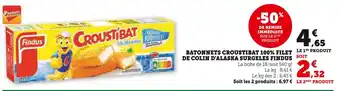 U Express Findus batonnets croustibat 100% filet de colin d'alaska surgeles offre