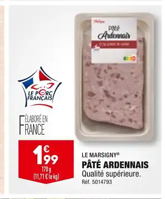 Le marsigny pâté ardennais
