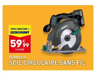 ALDI Ferrex scie circulaire sans fil offre
