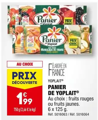 ALDI Yoplait panier de yoplait offre