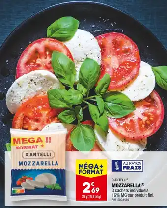 ALDI D’antelli mozzarella offre