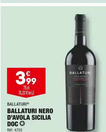 Ballaturi nero dâavola sicilia doc