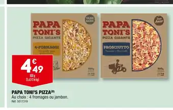 ALDI Papa toni’s pizza offre
