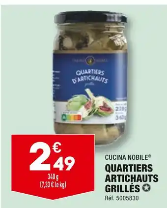 Cucina nobile quartiers artichauts grillés
