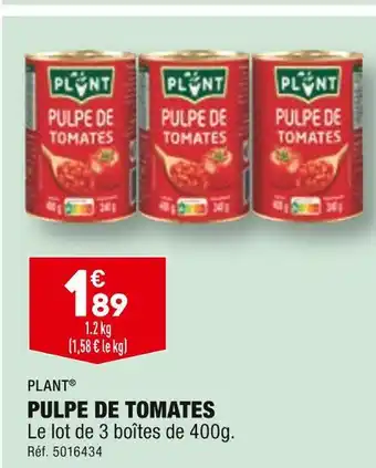 ALDI Plant pulpe de tomates offre