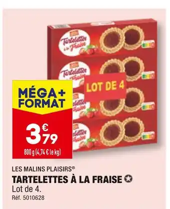 ALDI Les malins plaisirs tartelettes à la fraise offre