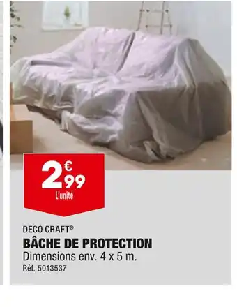 ALDI Deco craft bâche de protection offre