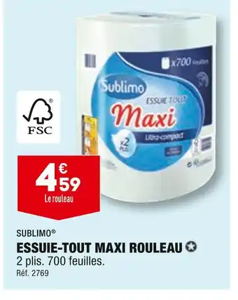 ALDI Sublimo essuie-tout maxi rouleau offre
