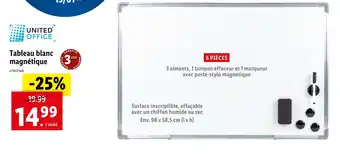 Lidl United office tableau blanc magnétique offre