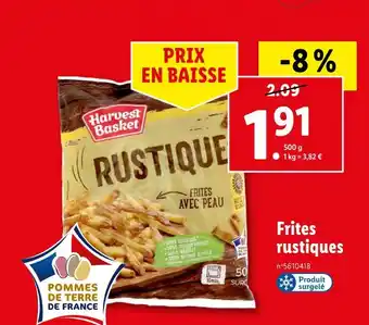 Lidl Harvest basket frites rustiques offre