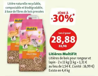 Maxi Zoo Multifit litières offre