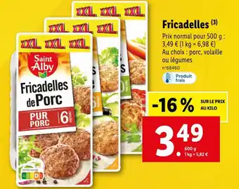 Lidl Saint alby fricadelles offre