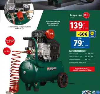 Lidl Parkside compresseur offre