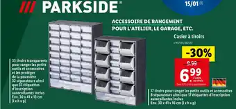 Lidl Parkside casier à tiroirs offre