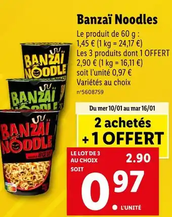 BanzaĂŻ noodles