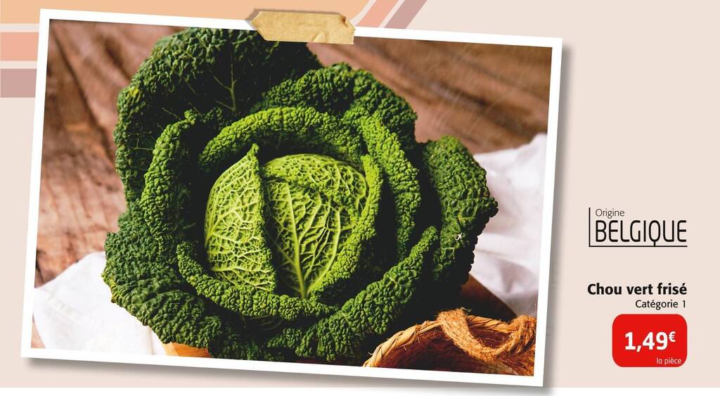 Cuisson Chou Vert Frisé Cookeo Le Chou Vert Frisé 30 Promo Chou vert frisé chez Colruyt