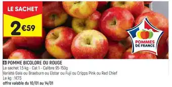 B POMME BICOLORE OU ROUGE