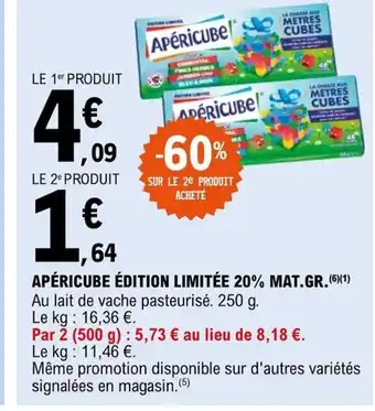 APÉRICUBE ÉDITION LIMITÉE 20% MAT.GR.