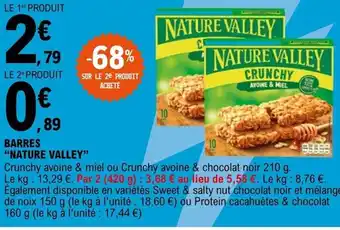 E.Leclerc Express BARRES NATURE VALLEY offre