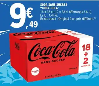 E.Leclerc Express SODA SANS SUCRES COCA-COLA offre