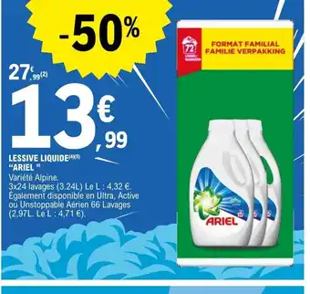 E.Leclerc Express LESSIVE LIQUIDE ARIEL offre