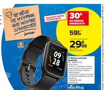 Carrefour Montre Connectée Bluetooth offre