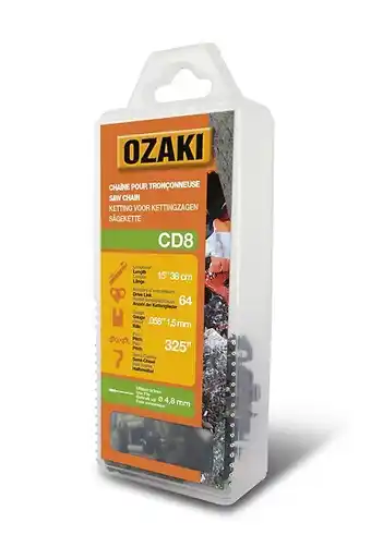 Bricomarché Chaîne de tronçonneuse ozaki semi carrée: .325 .058 (1,5mm) 64 entraîneurs offre