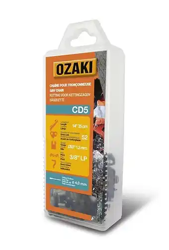 Bricomarché Chaîne de tronçonneuse ozaki semi carrée: .3/8lp .050 (1,3mm) 52 entraîneurs offre