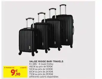 Intermarché Hyper Valise Rigide Bari Travels offre