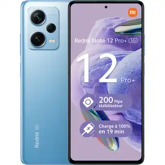 E.Leclerc Smartphone xiaomi redmi note 12 pro plus 256go 5g bleu offre