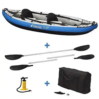 Canoë kayak gonflable 2 places kangui