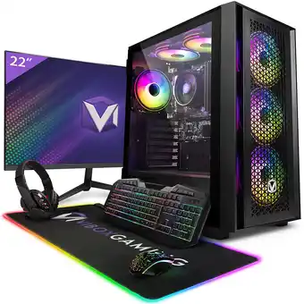 E.Leclerc Vibox vi-61 pc gamer, 22 écran pack, amd ryzen 3200ge, vega 8s, 16go ram, 1to ssd, win11, wifi offre