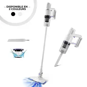 E.Leclerc Aspirateur balai 2en1 filaire avec filtre hepa lavable f10 vortex blanc offre
