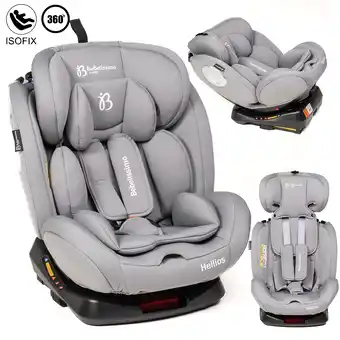 E.Leclerc Bebelissimo - siège auto isofix - pivotant 360 ° - groupe 0+/1/2/3 - (0-36kg)- hellios - gray /gray offre